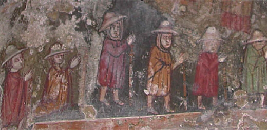 affresco via francigena